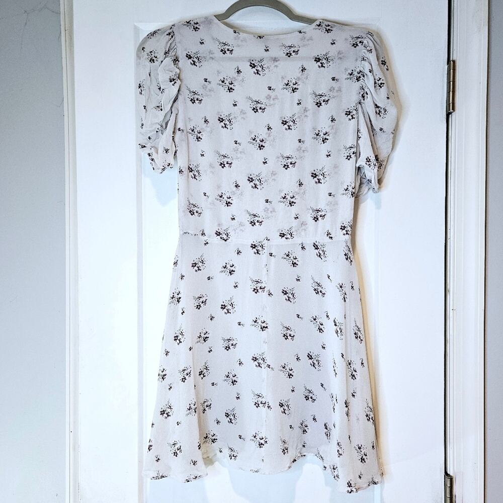 LoveShackFancy Silk Floral Short Sleeve Mini Dress - Picture 2 of 8